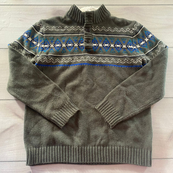 Gymboree Fair Isle Sherpa Lined Collar Sweater Pullover