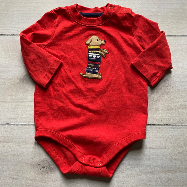 Gymboree Sweater Dog Applique Onesie Shirt