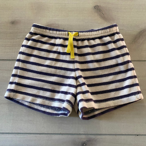 Mini Boden Terry Striped Shorts