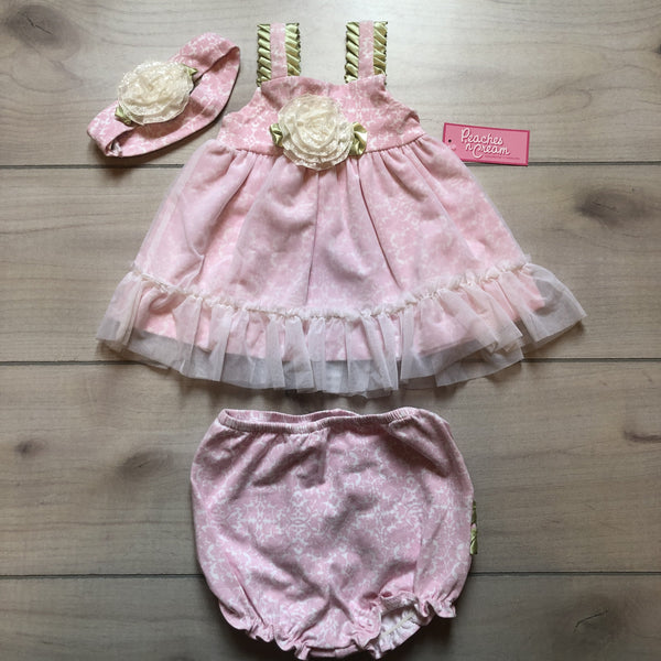NEW Peaches & Cream 3 Piece Outfit - Sweet Pea & Teddy