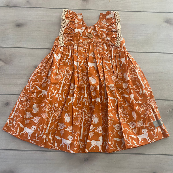 NWT Eleanor Rose Fall Lacey Woodland Damask Dress