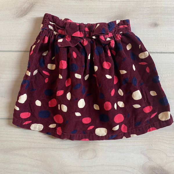 Hanna Andersson Corduroy Polka Dot Skirt