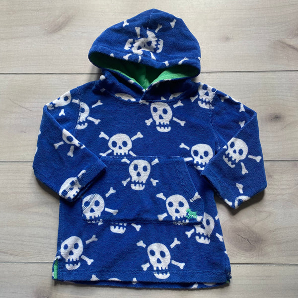 Mini Boden Skull Towelling Hoodie
