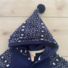 NEW Cat & Jack Navy Holiday Hooded Romper