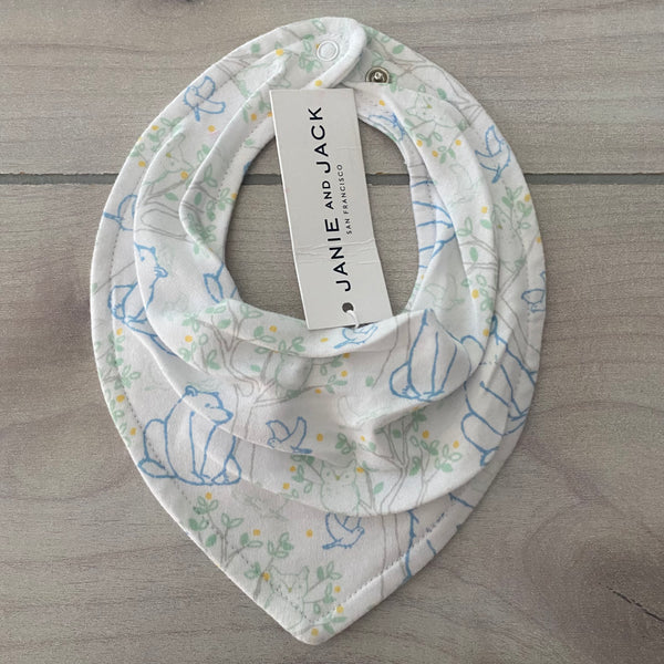 NEW Janie & Jack Woodland Snap Bib