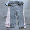 NEW Carter's Cotton Legging Set Pink & Gray Pull On Elastic Waist - Sweet Pea & Teddy