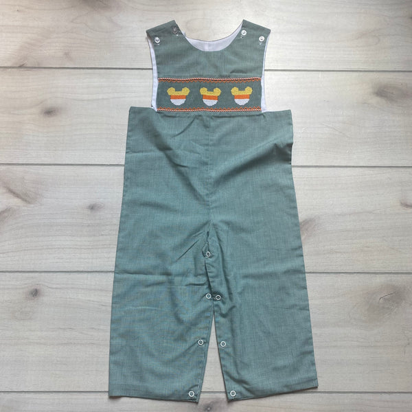 NEW Mickey Mouse Smocked Candy Corn Romper