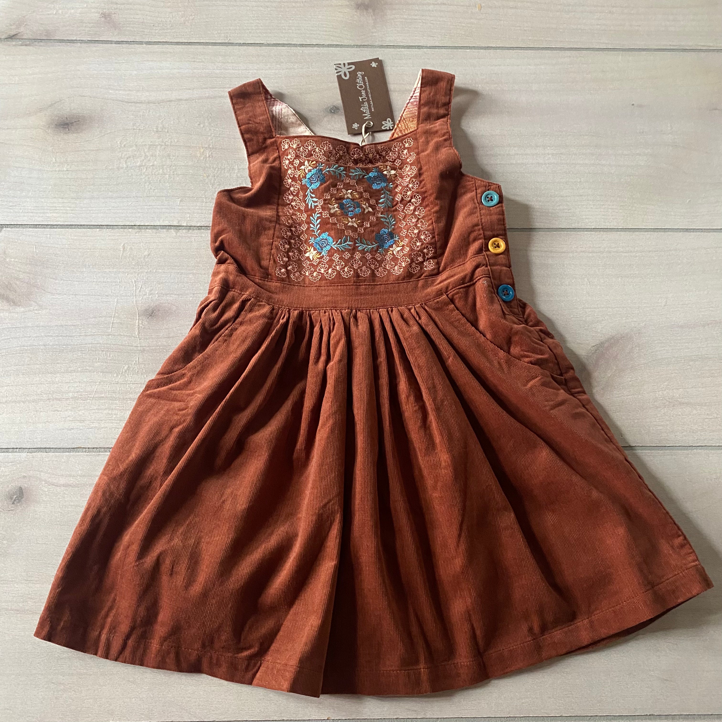 NWT Matilda Jane Arya Micro Corduroy Jumper Dress Sweet Pea & Teddy NWT Matilda Jane Arya Micro Corduroy Jumper Dress Sweet Pea & Teddy