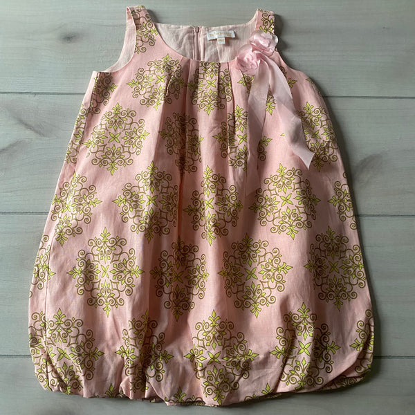 NEW Trish Scully Pink Pattern Bubble Bottom Dress