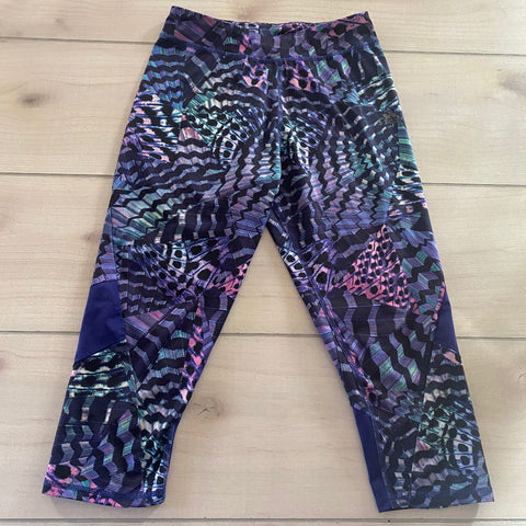 Adidas Purple & Navy Athletic Performance Leggings