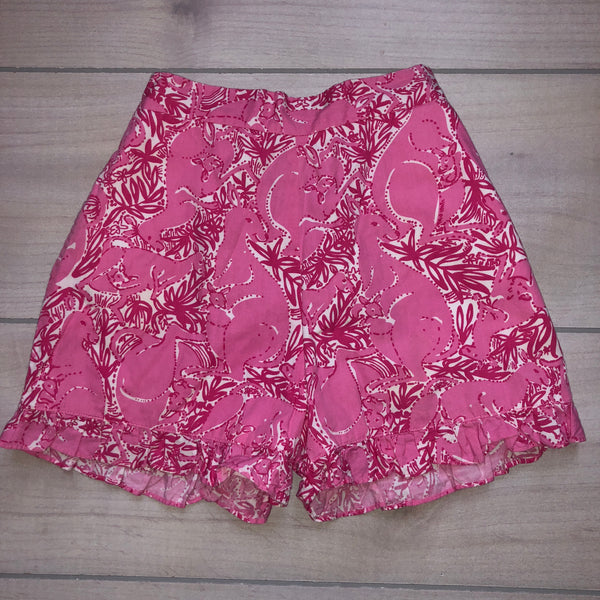 Lilly Pulitzer Pink Kangaroo Print Shorts