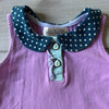 Matilda Jane Purple Tank Top with Polka Dot Collar