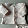 NWOT Tres Beau et Belle Quilted Pink 100% Pima Cotton Bunny Outfit