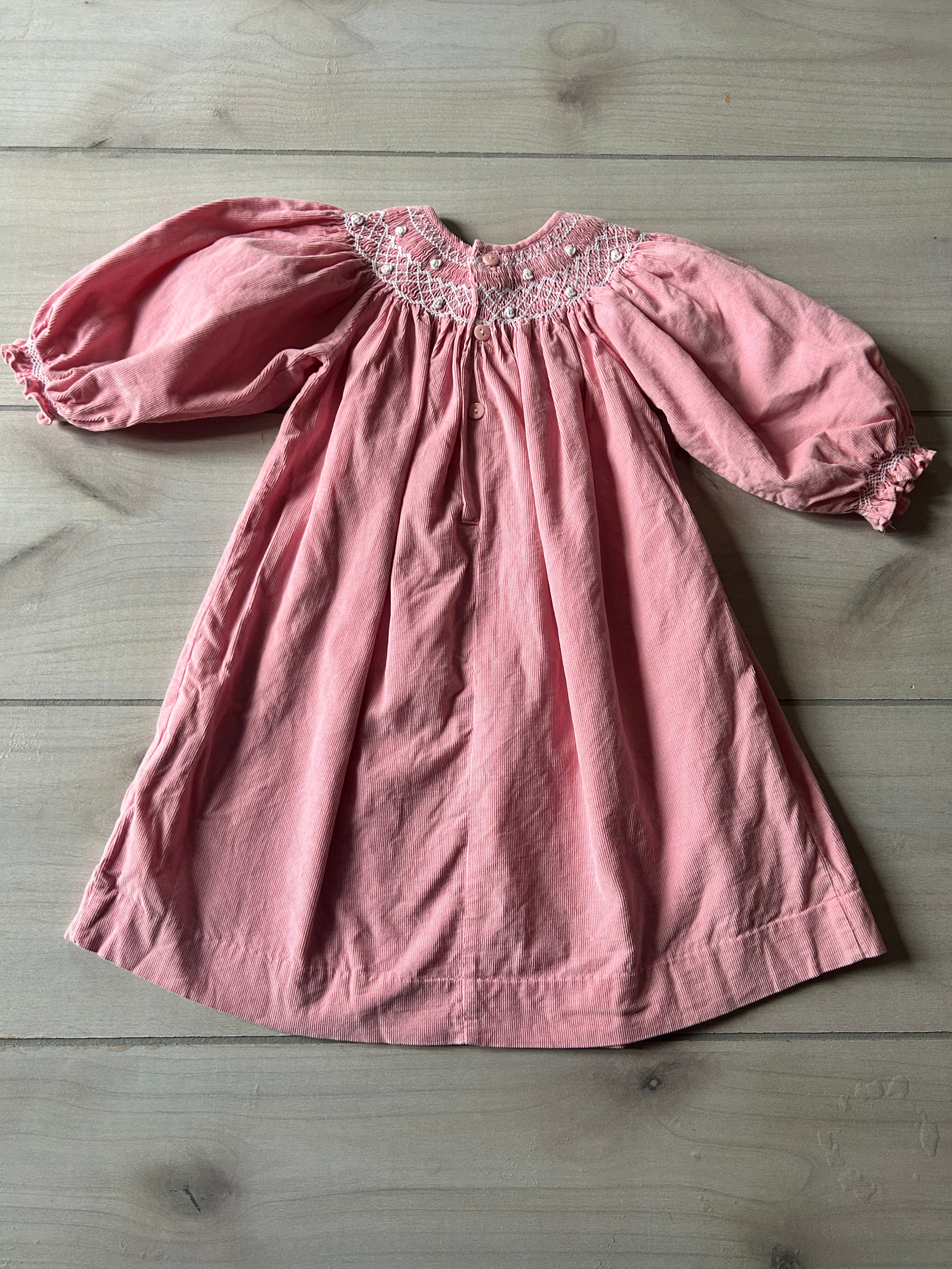 red and pink corduroy dress Dark Mauve Floral Corduroy Long Sleeve Mini Dress