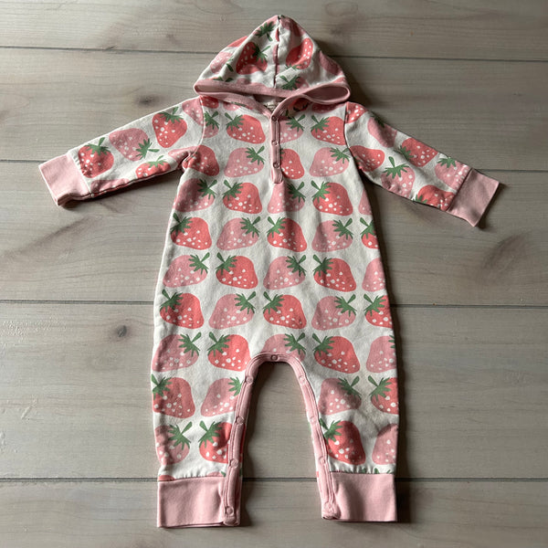 Monica & Andy Strawberry Organic Cotton Romper