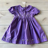 NWT Lil Cactus Purple Collared Floral Embroidered Dress