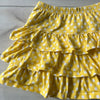 Hanna Andersson Yellow Polka Dot Ruffle Layer Skort