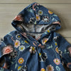 Tea Collection Blue Floral Hooded Top