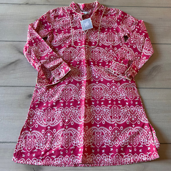 NWT Elephantito Pink and White Long Sleeve Dress