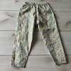 NWOT Nellie Quats Floral 100% Organic Cotton Pull on Elastic Waist Pants