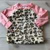 Hanna Andersson Leopard Faux Fur Front Sweatshirt