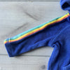 Hanna Andersson Blue Side Stripe Terry Towelling Short Outfit