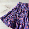 Hanna Andersson Purple Corduroy Elastic Waist Floral Skirt