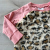 Hanna Andersson Leopard Faux Fur Front Sweatshirt