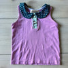 Matilda Jane Purple Tank Top with Polka Dot Collar