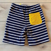 NWOT Mini Boden Navy Terry Striped Shorts
