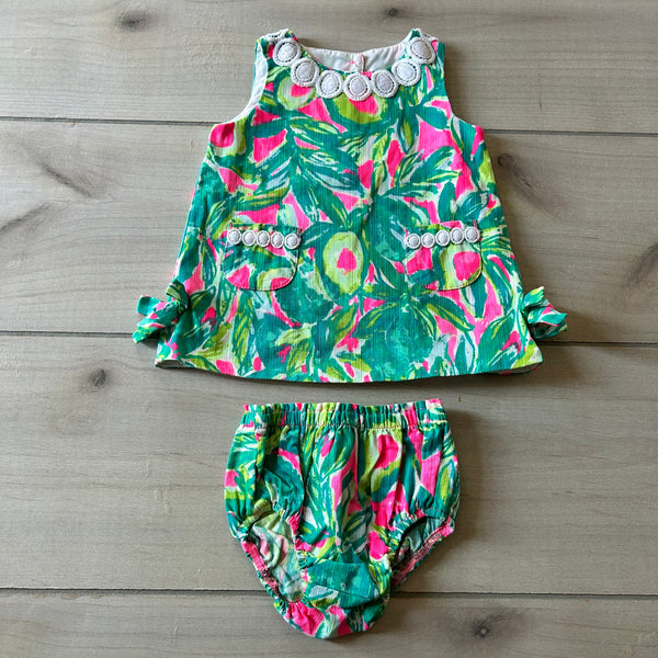 Lilly Pulitzer Tropical Dress & Bloomer Set