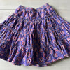 Hanna Andersson Purple Corduroy Elastic Waist Floral Skirt