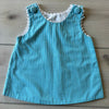 Delaney Blue Check Two Piece Shortie Bloomer Outfit