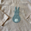 Baby Boden Pink Knit Bunny Applique Shirt