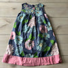 Mini Boden Faux Gem Floral Shift Dress
