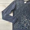 JCrew Crewcuts Navy Sequins Front Lightweight Sweater