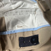 NWT Land's End Pleated Front Interior Adjustable Button Tab Khaki Shorts