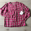 NWT Strasburg Childrenswear Pink Plaid Top