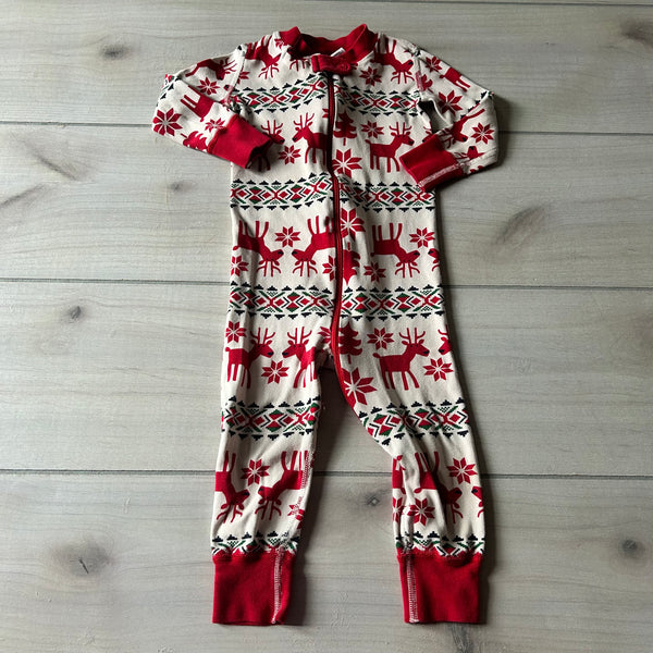 Hanna Andersson Reindeer Organic Cotton Footless Sleeper