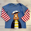 Baby Boden Sailor Bear Applique Shirt