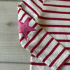 Mini Boden Striped Star Elbow Patch Shirt