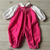 Petit Ami Pink Corduroy Bubble Romper