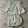 Delaney Tulip Pattern Smocked Dress & Bloomer