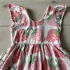 Monica & Andy Strawberry Print Organic Cotton Dress