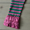 NWT Matilda Jane Pink & Green Striped Ruffle Legging