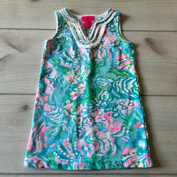 Lilly Pulitzer Cotton Coral Print Dress
