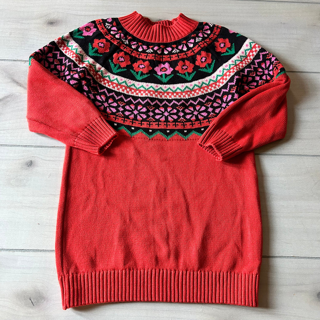hanna andersson dress Hanna Andersson Red Floral Sweater Dress – Sweet Pea & Teddy