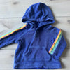 Hanna Andersson Blue Side Stripe Terry Towelling Short Outfit