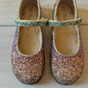 NWOT Mini Boden Multi Colored Glitter Mary Jane Velcro Shoes