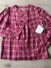 NWT Strasburg Childrenswear Pink Plaid Top